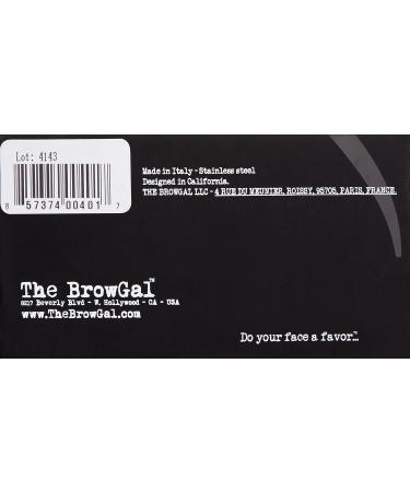 The BrowGal Professional Hand-Made Slant Tweezer - Ideal for Eyebrows, Facial Hair, Ingrown Hair & Blackhead Removal - Portable Anti-Rust Tool, 3.9 Inches, Black - Buy Online on SooperMarket.com