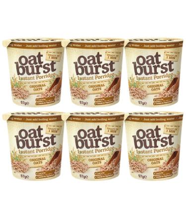 Breakfast Oats Bundle with Oatburst Porridge Pots Original Instant 57g (6 Pack)