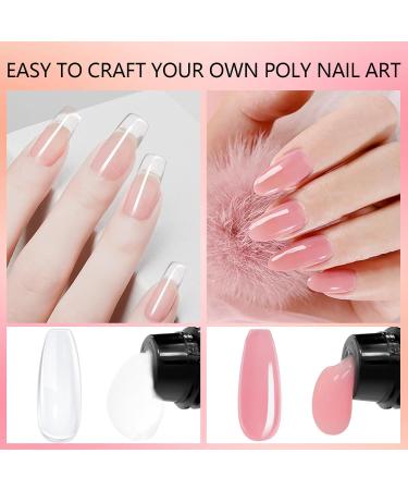 Poly Nail Gel Set - Complete Poly Gel Nail Kit & Manicure Tools for At-Home Nail Art - Starter Kit for Gel Nails - Buy Online on SooperMarket.com