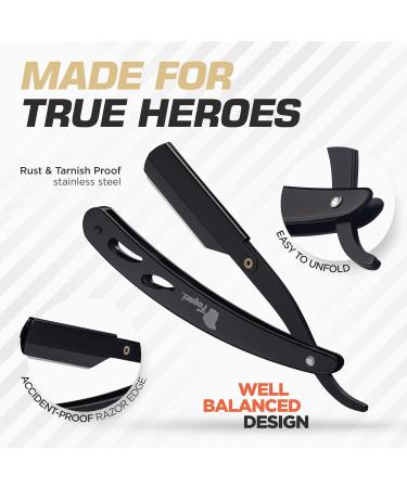 Fagaci Premium Barber Straight Razor for Men | Durable Rust Proof Straight Edge Razor | Perfectly Balanced Navajas Para Barbero - Buy Online on SooperMarket.com