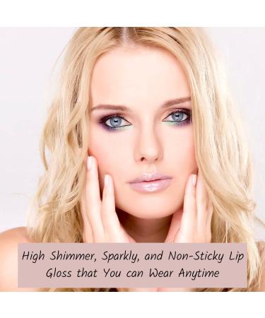 Mynena Clear Lip Gloss with Silver Glitter and Jojoba Oil - Moisturizing and Cruelty-Free | Vegan Formula - Talc-Free, Mica-Free, Gluten-Free, Paraben-Free | Snow - Buy Online on SooperMarket.com