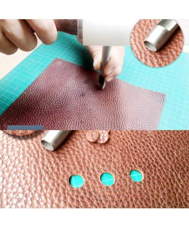 10 Pcs Leather Hole Punch Cutter Set for Crafting - 0.5mm-3.5mm Round Hollow Tools for Watch Bands, Belts, Canvas, Rubber - Ideal for Leatherworking - Buy Online on SooperMarket.com
