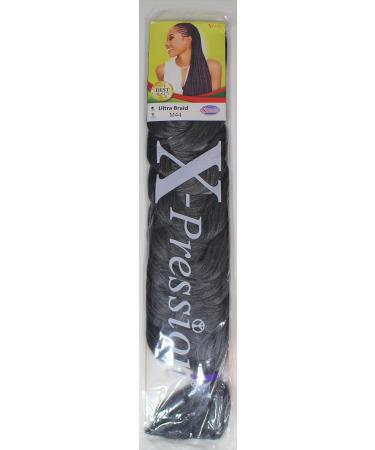XPRESSION (X-pression) Premium Ultra Braid 82" Hair Extension M44 Grey - Buy Online on SooperMarket.com