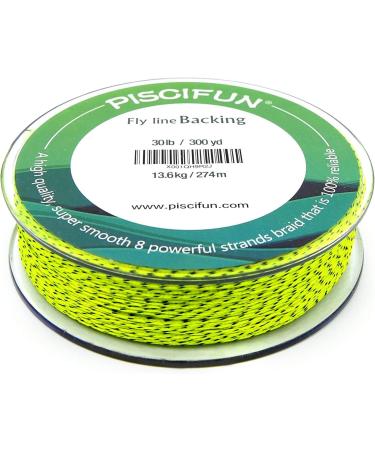 Piscifun Braided Fly Line Backing 20lb/300yd - Orange/White/Fluorescent Yellow - High Quality Fishing Backing Line for Fly Fishing - Buy Online on SooperMarket.com