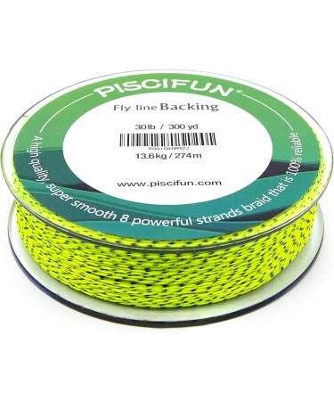 Piscifun Braided Fly Line Backing 20lb/100yd - Orange/White/Fluorescent Yellow - Strong and Durable - Buy Online on SooperMarket.com
