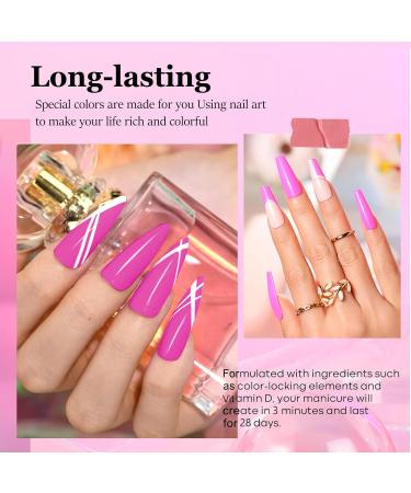 28g/box Acrylic Nail French Manicure Powder - White Clear Red Nude - HJ-NAP017-No.2 - Buy Online on SooperMarket.com