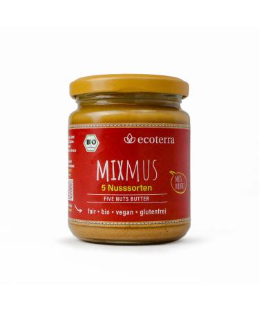 ecoterra organic nut butter | 100% nuts | vegan | gluten-free | fair | 250 g