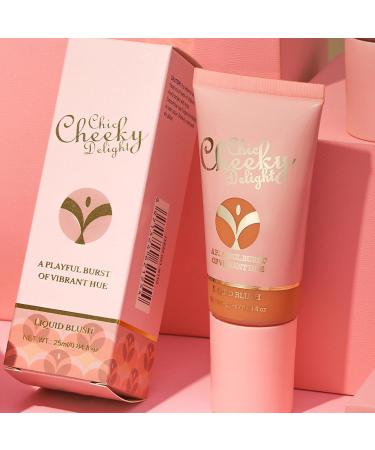Velvet Liquid Blush - Applicator Detachable Matte Face Blush - Portable Blush Stick with Cushion Applicator for Home Gathering Dating Working Traveling Acime 01 - Buy Online on SooperMarket.com