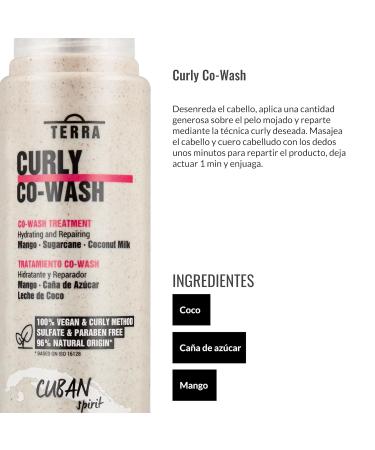 Lendan Terra Curly Cuban Spirit - Curly Co-Wash Treatment 300ml | Best Co-Wash for Curly Hair | International Shipping Available - Buy Online on SooperMarket.com