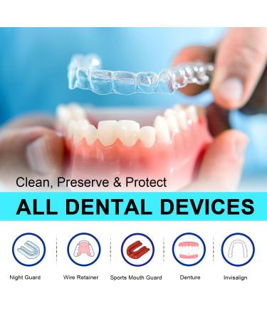 MySmile Retainer Cleaner - 120 Denture Cleaning Tablets | Remove Odors & Stains from Aligners & Mouth Guards - Orange Flavor - Buy Online on SooperMarket.com
