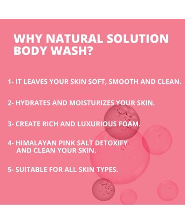 Ultra Moisturizing Body Wash for All Skin Types - Rose & Pearl Extracts with Himalayan Pink Salt | 17.5 fl oz - Buy Online on SooperMarket.com