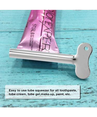 Ritioner Stainless Steel Toothpaste Squeezer Key Cream Tube Squeezing Cosmetic Oil Paint Squeezer Home Bathroom Supplies - Buy Online on SooperMarket.com