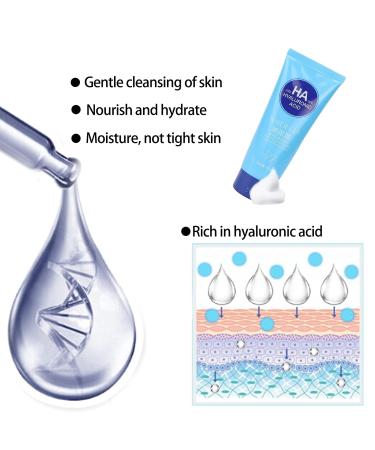Sonew Face Wash with Hyaluronic Acid Gentle Daily Cleanser for All Skin Types | Pore Cleanser for Men & Women - Buy Online on SooperMarket.com