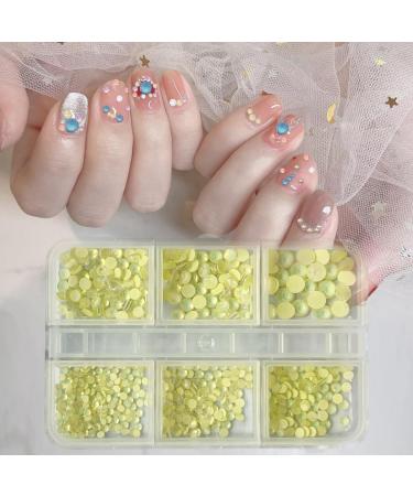 1Box Mixed Nails Art Decorations 3D Beads Nail Easy Installation And Removal Add Charm To Your Nail Nail Supplies Purple - Buy Online on SooperMarket.com
