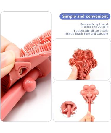 3-in-1 Red Baby Bottle Cleaning Brush Kit - For Bottles, Nipples, and More - Buy Online on SooperMarket.com