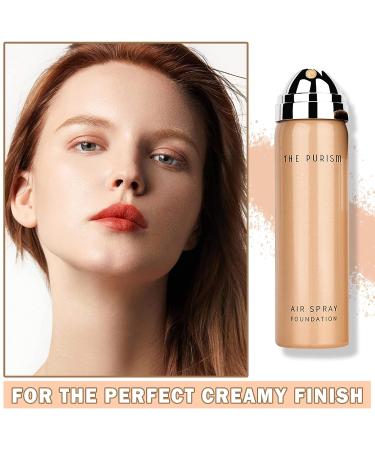 Flawless AirBrush High Coverage Matte Foundation Kit - 2 Warm Porcelain | Natural Nude Finish for Mature Skin - Buy Online on SooperMarket.com
