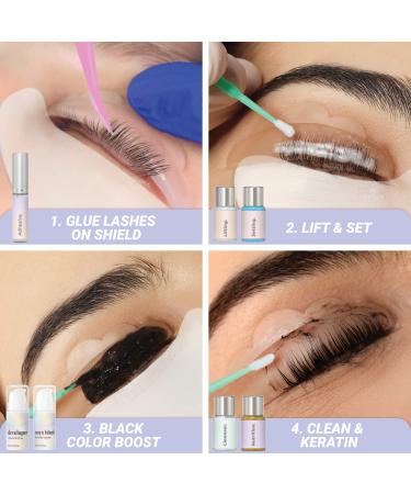 MIYA LASH Lash Lift & Brow Lamination Kit - Fuller, Thicker, Voluminous Eyebrows & Curled Eyelashes - Professional 8 Weeks Results - Keratin At-Home Brow & Lash Lift Kit with All Tools - Buy Online on SooperMarket.com
