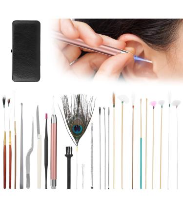 Ear Wax Removal Tool Ear Pick Sets Double Ended Tools Set 23 Classic Black Ear Pick Sets