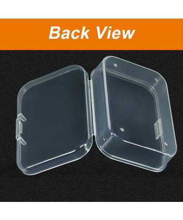 Wotermly 20pcs Mini Storage Containers - Clear Plastic Boxes with Hinged Lid for Beads & Tiny Items - Size B 20 Pieces - Buy Online on SooperMarket.com