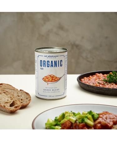 Eat Wholesome Organic Baked Beans 400g (Pack of 12) & Eat Wholesome Organic Chopped Tomatoes 400g (Pack of 12) - Buy Online on SooperMarket.com