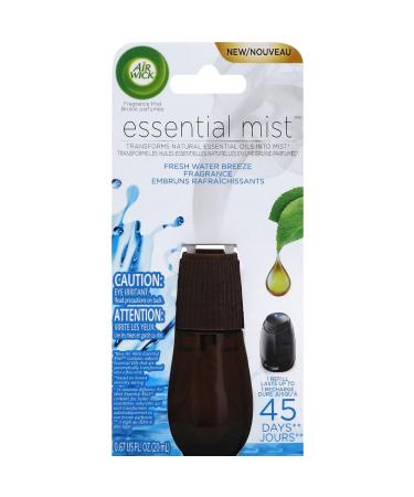 Air Wick Essential Oils Diffuser Mist Refill, Fresh Water Breeze, 1ct, Air Freshener