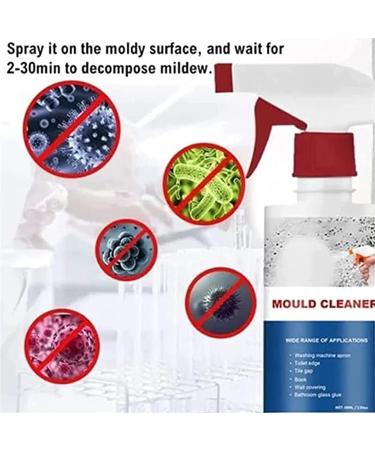 Mildew Spray Mildew Cleaner Foam Fast & Effective Spray & Mildew Cleaner Powerful Multi-Purpose Foam Cleaner Household Mould Remover Foam Spray (1pcs) - Buy Online on SooperMarket.com