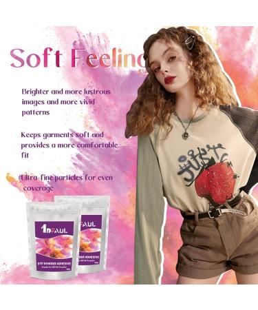 DTF Powder Hot Melt Adhesive 500g - Direct Print on Fabric, Sublimation on Cotton - Black & Dark Garments - Buy Online on SooperMarket.com