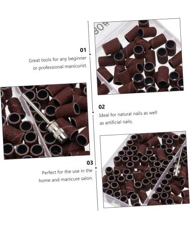 Gogogmee 1 Box Boxed Manicure Circle Portable Nail Drill Nail Sanding Ring Faux Nails Girl Manicure Sand Rings Nail Sand Circle Nail Accessories Nail Polishing Band Resin Abrasive Cloth - Buy Online on SooperMarket.com