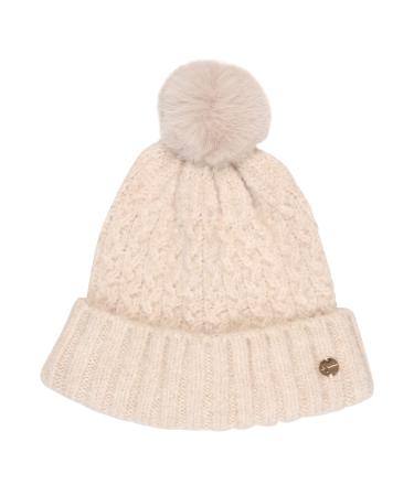 Tamaris Women's Bitz Beanie One Size Tapioca & Iced Coffee Metallic