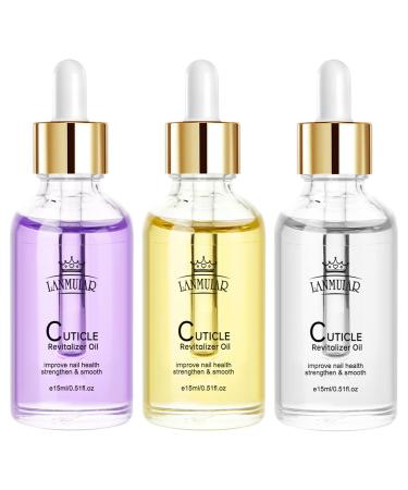 Vitamin Nail Strengthening Cuticle Oil with dropper For Fingernail Or Toenail Nail Strengthener Oil For Damaged And Weak Nails 15ml Orange+Lavender+Green tea