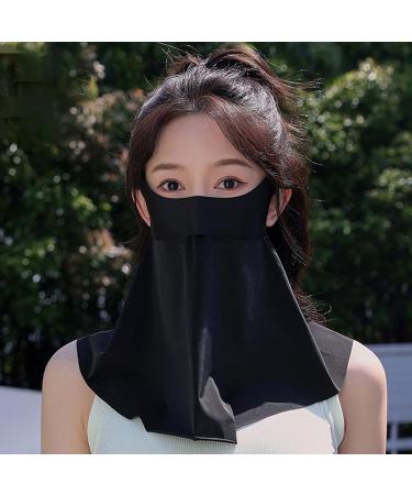 Shenrongtong Face Cover for Sun | Sun Masque SPF Face Cover | Full Face Shield UV Masque Sunscreen Masque Sun Face Cover Breathable Face Scarf Cover for Men Women Black - Buy Online on SooperMarket.com