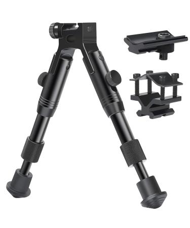Feyachi 3 in 1 Tactical Riflebipod + Rail Mount Adapter + Barrel Clamp Adjustable Height from 6.5" to 7.0" for Hunting