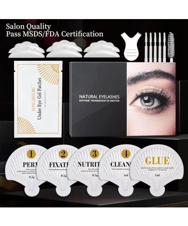 Lash Lift Kit Sachet Eyelash Perm Kit 2 In 1 Lash Brow Lamination Kit Semi-Permanent Eyebrow Eyelash Lifting Curling Perming Professional for Salon DIY at Home by DONG RHYME 1Box-Sachet Design - Buy Online on SooperMarket.com