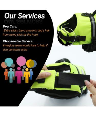 Vivaglory Ripstop Dog Rescue Vest - XXS Neon Yellow Boat Safety for Small Medium Dogs (28-35cm Chest) - Buy Online on SooperMarket.com