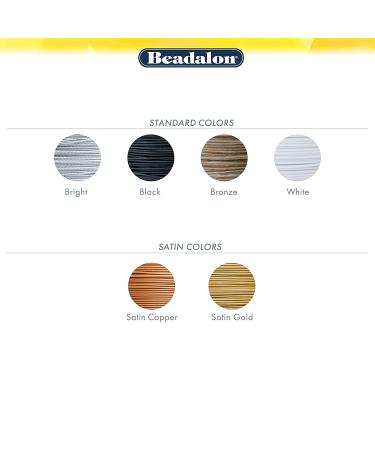 Beadalon 19 Strand Stainless Steel Bead Stringing Wire .018 in Bright 30 ft - Durable Jewelry Making Wire - Buy Online on SooperMarket.com