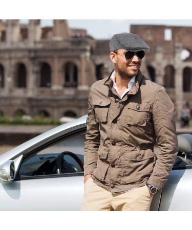 SATINIOR Men's Flat Cap Newsboy Hat - Set of 4 | Stylish Cabbie & Hunting Cap - Buy Online on SooperMarket.com