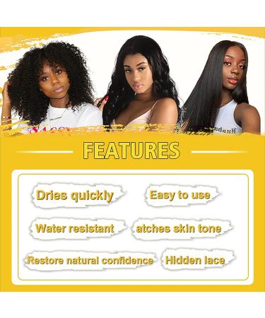 Lace Tint Melting Hair Mousse - Dark Brown | Wig Glue Set for Women Hair Wigs, Toupees, and Hairpieces - Buy Online on SooperMarket.com