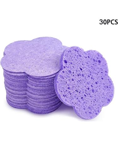 Vesone Spa Sponges for Facial Cleansing Makeup Removing Cleansing Pads | Gentle Makeup Removal Pads Skin-Friendly Soft Facial Cleansing Sponges with Flower Shape for Daily Life - Buy Online on SooperMarket.com