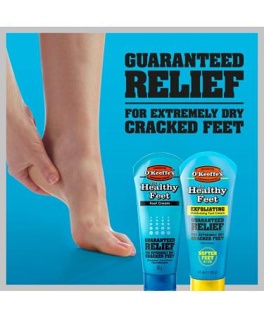 O'Keeffe's Healthy Feet Peeling & Twin Pack - 80 ml + 85 g | Best Moisturizer for Dry Cracked Feet - International Shipping Available - Buy Online on SooperMarket.com