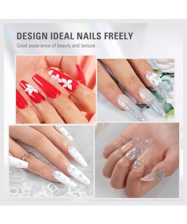 Black Acrylic Powder for Nails - Professional Lasting Extension French Nail Art - 1oz - Buy Online on SooperMarket.com