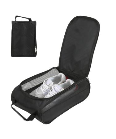 Golf shoe bag Light hard-wearing breathable golf shoe clothing bag made of nylon with handle for sports golf tennis and other accessories