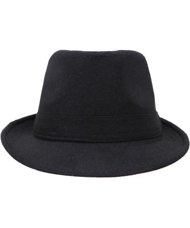 Unisex Timelessly Classic Manhattan Fedora Hat in Black - Simplicity - Buy Online on SooperMarket.com
