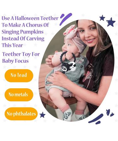BigSpinach Mummy and Grim Reaper Teether Set for Halloween Fun - Bumpy Ring for Soothing & Easy Grabbing - Buy Online on SooperMarket.com