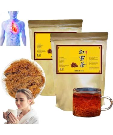 Golden Silk Red Snow Tea Senusto Red Snow Tea Tibetan Plateau Red Snow Tea Precious Highland Wildlife Red Snow Tea Unique Chinese Tea Natural Red Snow Tea (2 Bag)