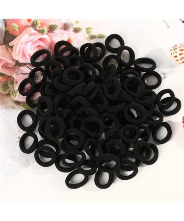 100 Pieces Soft Cotton Mini Hair Ties | No Metal Elastic Bands for Kids & Babies - Perfect for Little Girls - Buy Online on SooperMarket.com