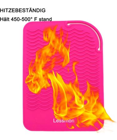 Heat Resistant Mat for Curling Irons & Hair Styling Tools - 9x6.5 Pink | Shop Internationally - Buy Online on SooperMarket.com