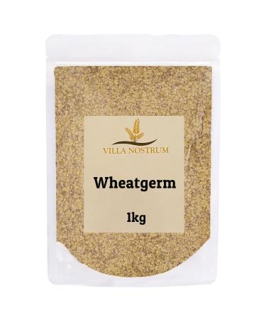 Wheatgerm 1kg for Baking Smoothies Cereals Granolas & Muffins. All-Natural High Fiber Vegan by Villa Nostrum