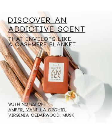 Ellis Brooklyn SUPER AMBER Eau De Parfum - Woodsy Musk Perfume For Women with Amber Vanilla Cedarwood & Musk Vegan Perfume Made In The USA SUPER AMBER 0.33 Fl Oz (Pack of 1) - Buy Online on SooperMarket.com