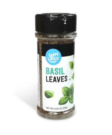 Amazon Brand - Happy Belly Basil Leaves, 0.95 Ounces
