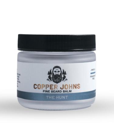 Natural Beard Balm for Men Medium to Firm Hold & Seals in Moisture with Shea Butter Jojoba Oil & Sea Minerals The Hunt-Unscented 2 oz The Hunt (Unscented)